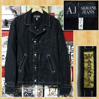 アルマーニジーンズ(ARMANI JEANS)のARMANI JEANS アルマーニ リネンジャケット イタリア製(テーラードジャケット)