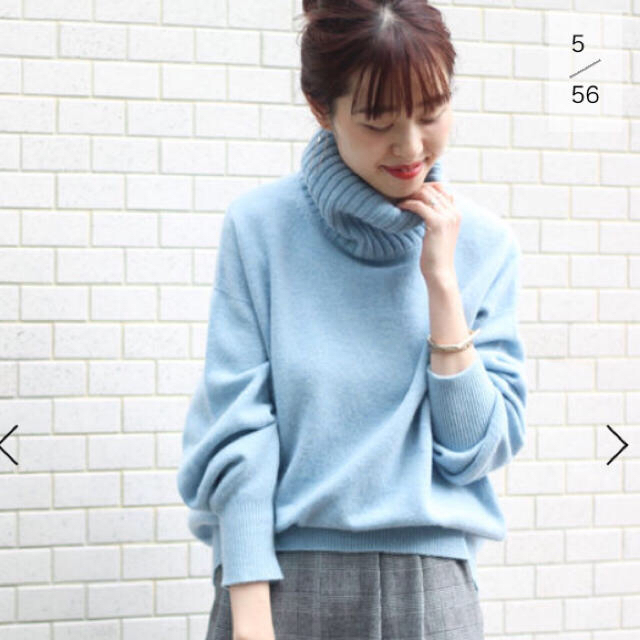 AW spick and span カシミヤウールタートルプルオーバー ニット