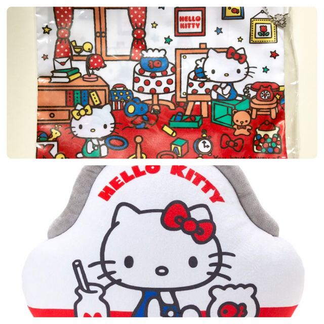 サンリオ(サンリオ)のHello Kitty ランチバッグ + カトラリー + ポーチ + クッション レディースのバッグ(トートバッグ)の商品写真