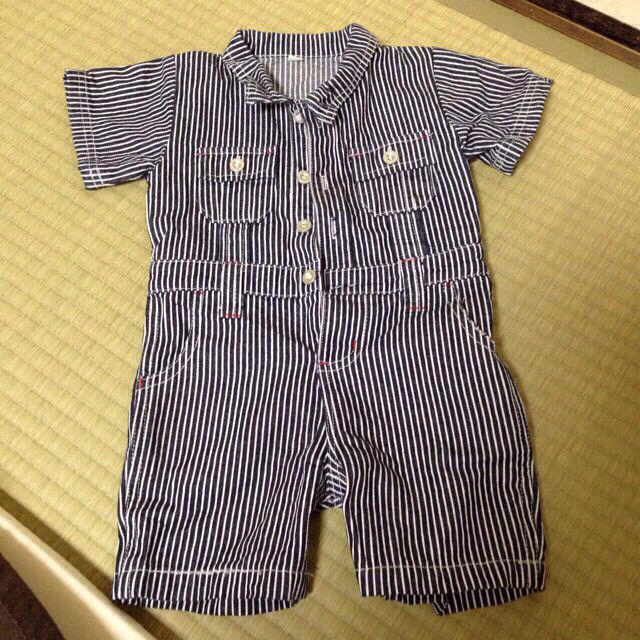 新品★デニムのつなぎ キッズ/ベビー/マタニティのキッズ服男の子用(90cm~)(その他)の商品写真