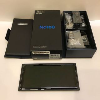 サムスン(SAMSUNG)の値下げ おまけ付【新品未使用】SIMフリー ドコモGalaxyNote8ゴールド(スマートフォン本体)