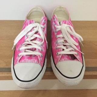 コンバース(CONVERSE)のコンバース☆スニーカー☆ピンク☆タイダイ☆28センチ☆(スニーカー)