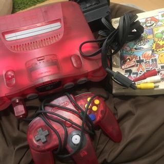 希少・超美品 NINTENDO 64 ニンテンドー セット クリアレッド