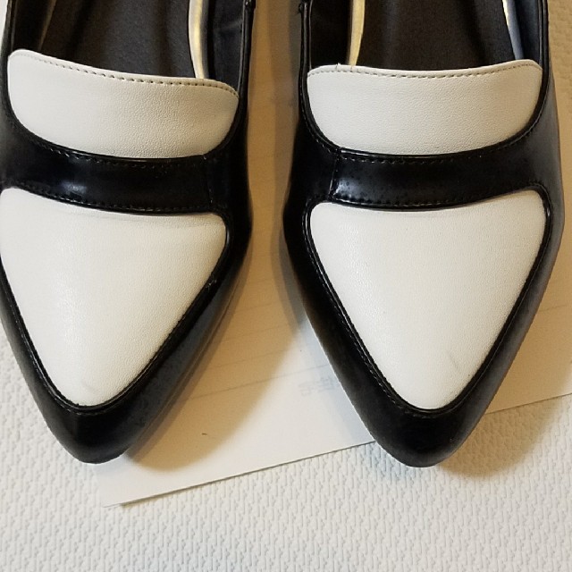 MERCURYDUO(マーキュリーデュオ)のMERCURYDUO❤バイカラー ローヒール パンプス レディースの靴/シューズ(ハイヒール/パンプス)の商品写真