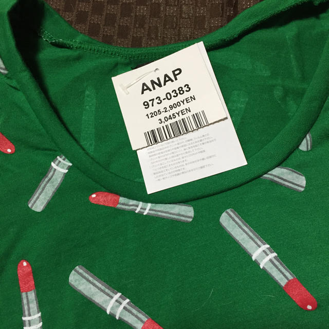 ANAP(アナップ)の新品/口紅TOP レディースのトップス(Tシャツ(半袖/袖なし))の商品写真