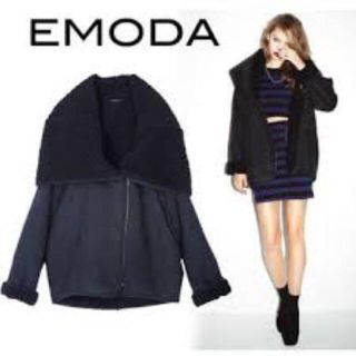 エモダ(EMODA)のEMODA♡ボリュームカラーコート(ムートンコート)