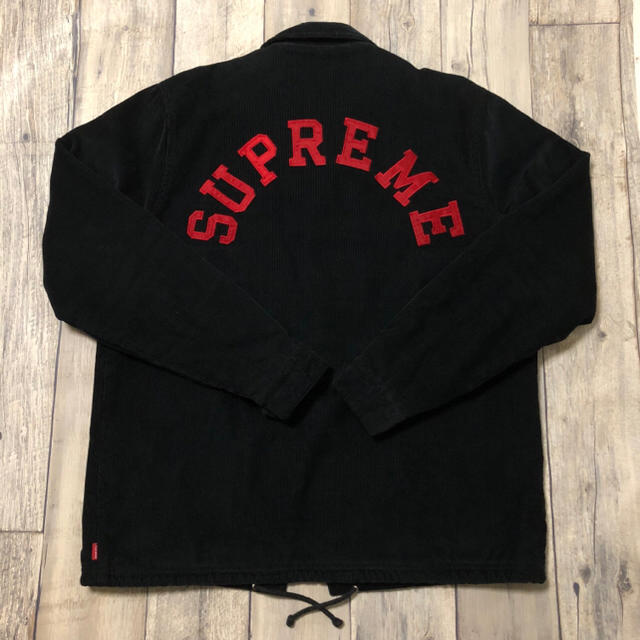 希少 supreme 11aw アーチロゴ コーチジャケット コーデュロイ