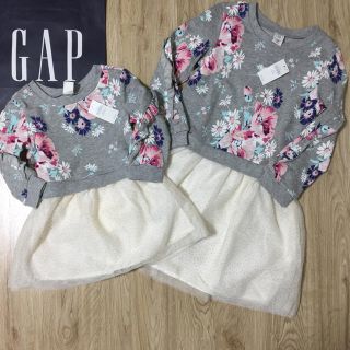 ベビーギャップ(babyGAP)のベビーギャップ、花柄ワンピース、100センチ(ワンピース)