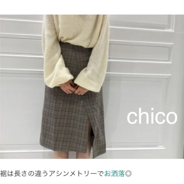 who's who Chico(フーズフーチコ)の新品❁﻿フーズフーチコ グレンチェック タイトスカート レディースのスカート(ロングスカート)の商品写真