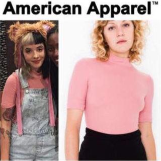 アメリカンアパレル(American Apparel)のamerican apparel◇アメリカンアパレル◇ハイネックニットＴシャツ(Tシャツ(半袖/袖なし))