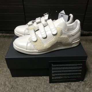 ラフシモンズ(RAF SIMONS)の新品ラフシモンズ×アディダス スタンスミス  サイズ26.5   ベルクロ白(スニーカー)