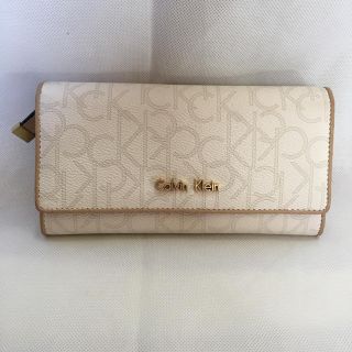 カルバンクライン(Calvin Klein)のカルバンクライン 長財布 美品 白(長財布)