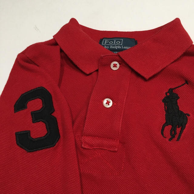 Ralph Lauren(ラルフローレン)のラルフローレン 長袖 ポロシャツ 80 キッズ/ベビー/マタニティのベビー服(~85cm)(シャツ/カットソー)の商品写真