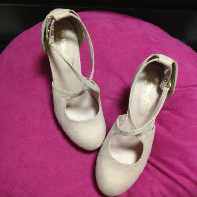 ミルキーピンク♡バレリーナ厚底パンプス レディースの靴/シューズ(ハイヒール/パンプス)の商品写真