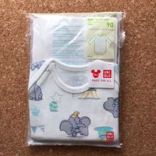 ユニクロ(UNIQLO)のユニクロ ベビー ロンパース 肌着 90 １枚(下着)