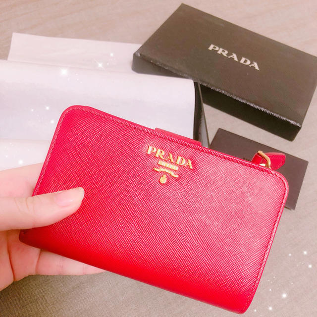 PRADA SAFFIANO FUOCO 二つ折り財布