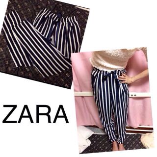 ザラ(ZARA)の木下ゆきな着♡ストライプイージーPT(カジュアルパンツ)