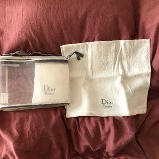 ディオール(Dior)のyu様専用予約済みディオールタオルセットポーチ付き(タオル/バス用品)