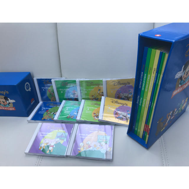 送料込 DWEディズニー英語 シングアロング絵本とCD 8枚未開封
