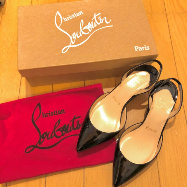 Christian Louboutin - 値下げ！！クリスチャンルブタン ローヒール パンプス☆。.:の通販 by h's shop