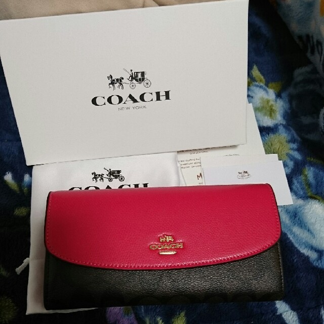 お値下げしました！新品・未使用❗COACH 長財布オープンポケット×1付属品