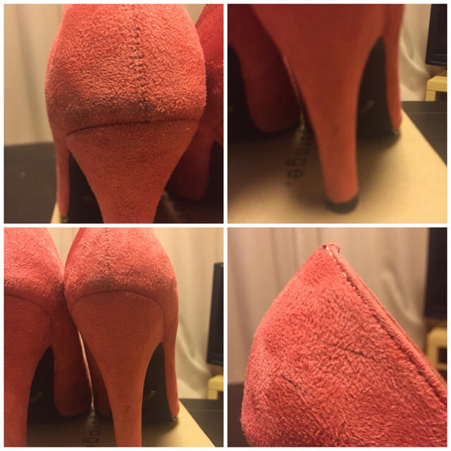 美脚ヒールパンプス S 中クッションで脚が痛くなりにくい ピンク 22.5cm  レディースの靴/シューズ(ハイヒール/パンプス)の商品写真