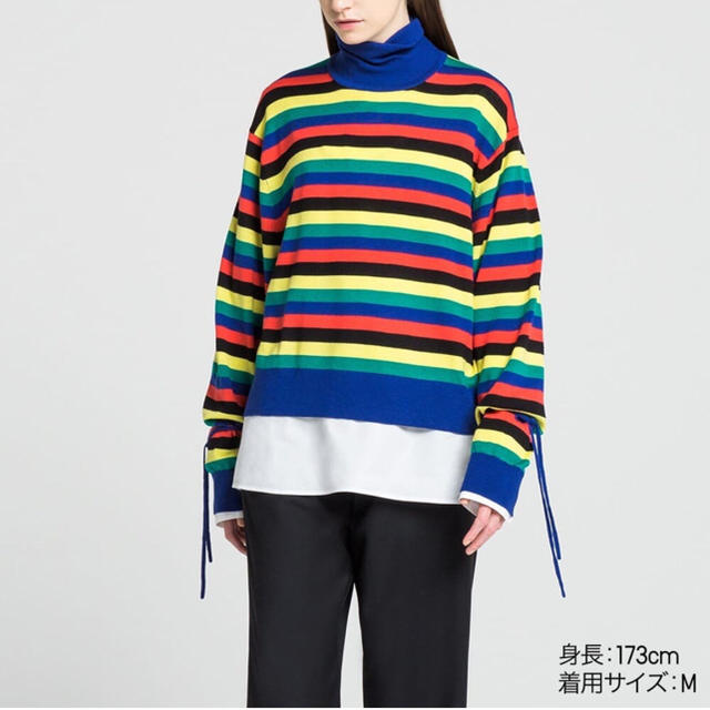 UNIQLO(ユニクロ)のユニクロ×JW アンダーソン オーバーサイズタートルネックセーター M／新品！ レディースのトップス(ニット/セーター)の商品写真