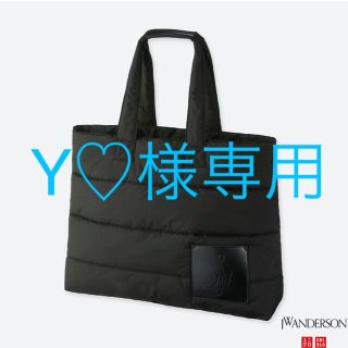 ユニクロ(UNIQLO)の【Y♡様専用】ユニクロ×JW アンダーソン トートバッグ ／ブラック 新品タグ付(トートバッグ)