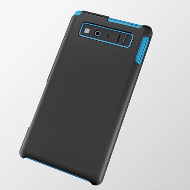 ELECOM(エレコム)のau AQUOS PHONE SERIA (SHL21)用シェルカバー ブラック スマホ/家電/カメラのスマホアクセサリー(Androidケース)の商品写真