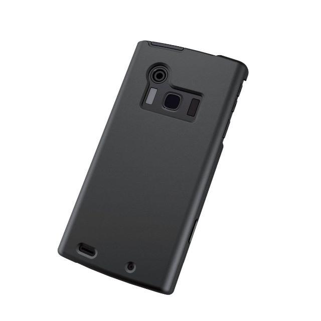 ELECOM(エレコム)のau ARROWS ef (FJL21)用シェルカバー ラバーブラック スマホ/家電/カメラのスマホアクセサリー(Androidケース)の商品写真