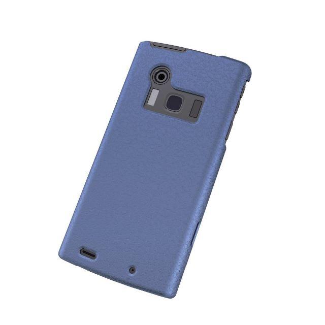 ELECOM(エレコム)のau ARROWS ef (FJL21)用シェルカバー クラックブルー スマホ/家電/カメラのスマホアクセサリー(Androidケース)の商品写真