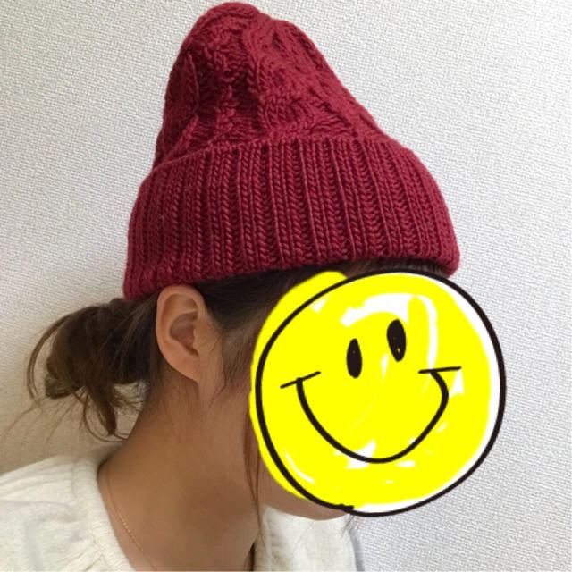 SM2(サマンサモスモス)のケーブル編みニット帽 レディースの帽子(ニット帽/ビーニー)の商品写真