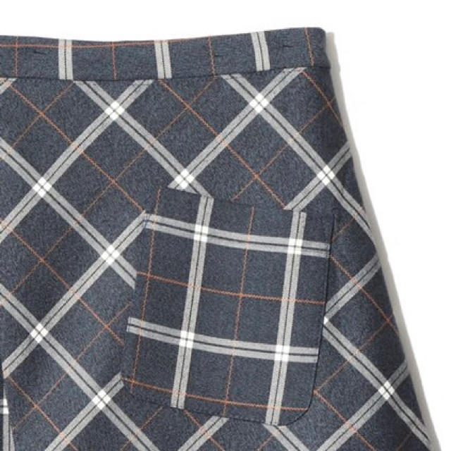 GRL(グレイル)の値下げ♡GRL ラップデザインチェックミニスカート グレー 人気 秋 SALE レディースのスカート(ミニスカート)の商品写真