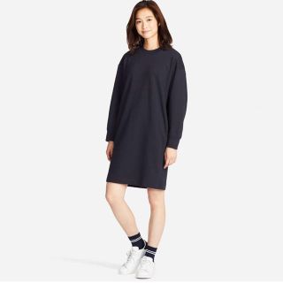 ユニクロ(UNIQLO)のUNIQLO スウェットワンピース(ひざ丈ワンピース)