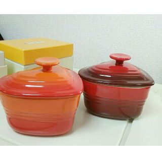 ルクルーゼ(LE CREUSET)のル・クルーゼ ♡ラムカン2個♡(食器)