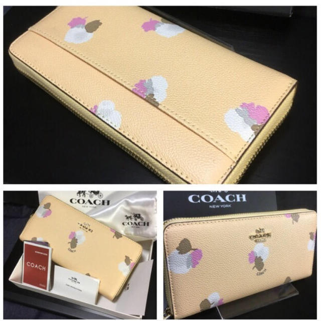 COACH(コーチ)のプレゼント用！新品コーチ長財布F53794 幸せを呼ぶ素敵なイエローウォレット レディースのファッション小物(財布)の商品写真