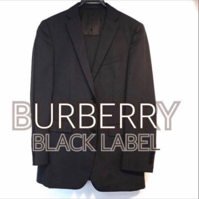 値下げ】 burberry バーバリー ブラックレーベル 紺色 スーツ メンズ