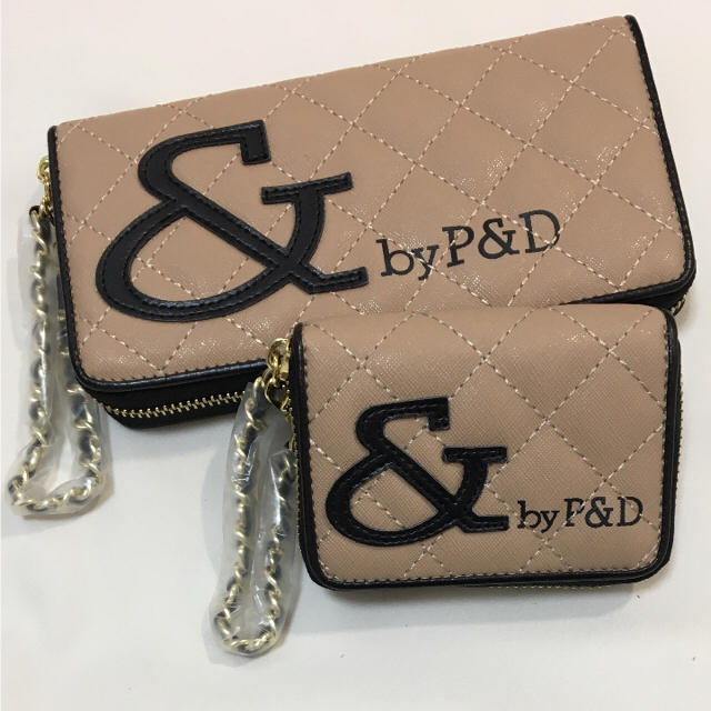 &byP&D(アンドバイピーアンドディー)の新品 &byP&D ロゴキルティング 長財布&キーケース セット❣️ベージュ レディースのファッション小物(財布)の商品写真