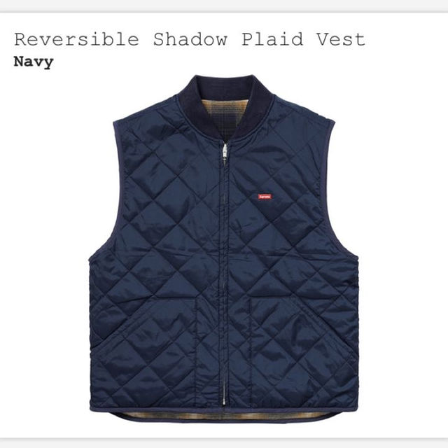 Supreme(シュプリーム)のシュプリームReversible Shadow Plaid Vest ベスト Ｌ メンズのトップス(ベスト)の商品写真