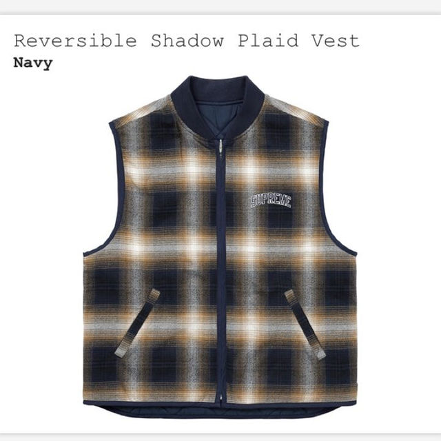 Supreme(シュプリーム)のシュプリームReversible Shadow Plaid Vest ベスト Ｌ メンズのトップス(ベスト)の商品写真