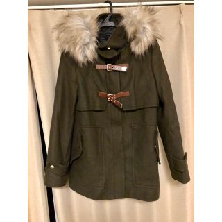 ザラ(ZARA)のZARA ファーダッフルコート(ロングコート)