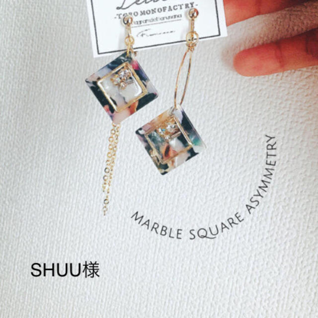 SHUU様樹脂フック ハンドメイドのアクセサリー(ピアス)の商品写真