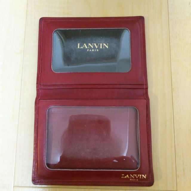 LANVIN(ランバン)のお値下げ❗️ ランバン LANVIN パスケース カードケース ボルドー レディースのファッション小物(名刺入れ/定期入れ)の商品写真