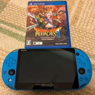 プレイステーションヴィータ(PlayStation Vita)のドラクエヒーローズ2 psvita ブルー ケース 綺麗！(携帯用ゲームソフト)