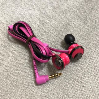 オーディオテクニカ(audio-technica)の【美品】audio-technicaカナル型イヤフォンGLAMORCY(ピンク)(ヘッドフォン/イヤフォン)