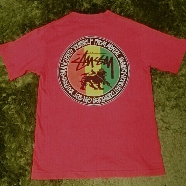 80's old stussy 黒タグ ラスタライオンTシャツ 赤 Mサイズ | フリマアプリ ラクマ 80's old stussy 黒タグ ラスタライオンTシャツ 赤 Mサイズ | フリマアプリ ラクマ