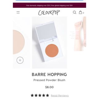 カラーポップ(colourpop)のカラーポップブラウンチークシェイディング美品barre hopping(チーク)