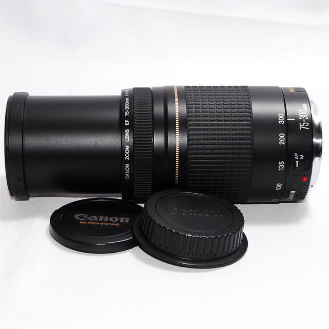 Canon(キヤノン)の❤もっと遠くへ❤Canon 75-300mm 超望遠レンズ スマホ/家電/カメラのカメラ(レンズ(ズーム))の商品写真