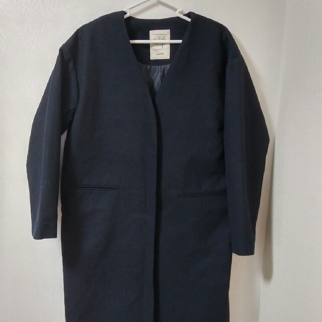 STUDIO CLIP(スタディオクリップ)のmofu-mofu様専用☆スタディオクリップ⭐ノーカラーコート⭐新品 レディースのジャケット/アウター(ロングコート)の商品写真