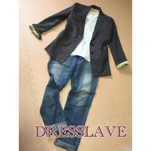 DRESSLAVE(ドレスレイブ)のDRESSLAVE レディース ジャケット グレー レディースのジャケット/アウター(テーラードジャケット)の商品写真